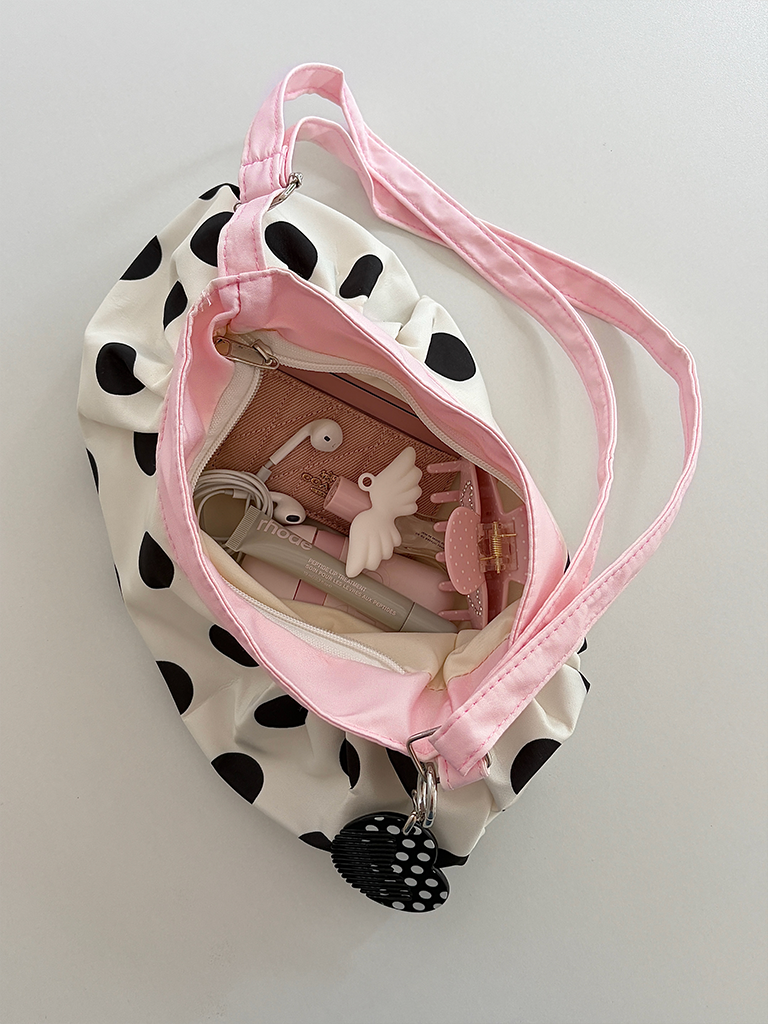 Polka Blush Shoulder Bag