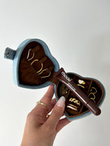 Denim Heart Jewelry Case