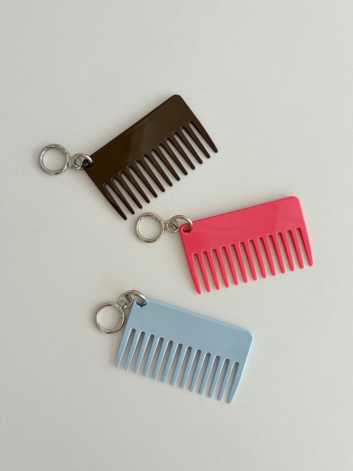 On-the-Go Comb Keychain Charm